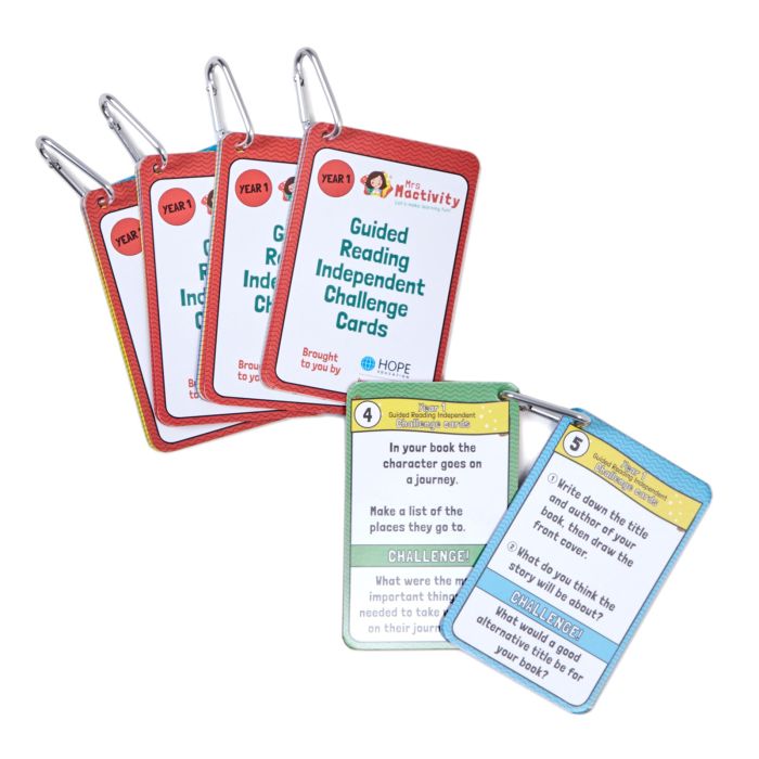 Mrs Mactivity Guided Reading Cards - Year 1 - Pack of 5