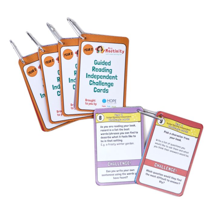 Mrs Mactivity Guided Reading Cards - Year 2 - Pack of 5