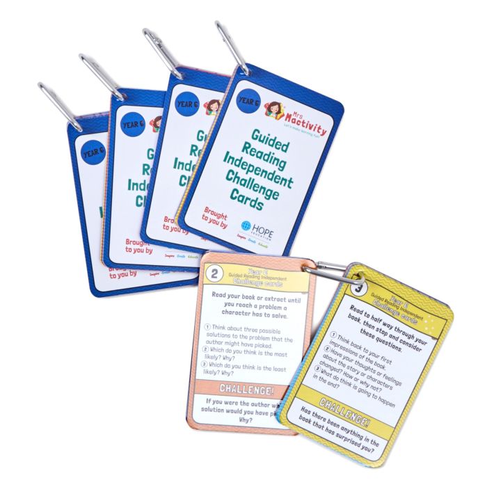 Mrs Mactivity Guided Reading Cards - Year 6 - Pack of 5