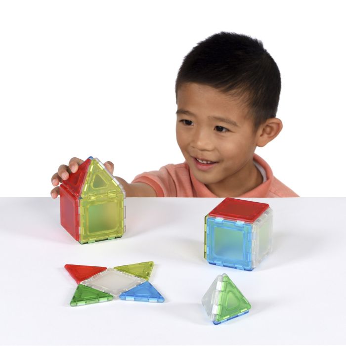 Solid Magnetic Polydron Essential Shapes Set