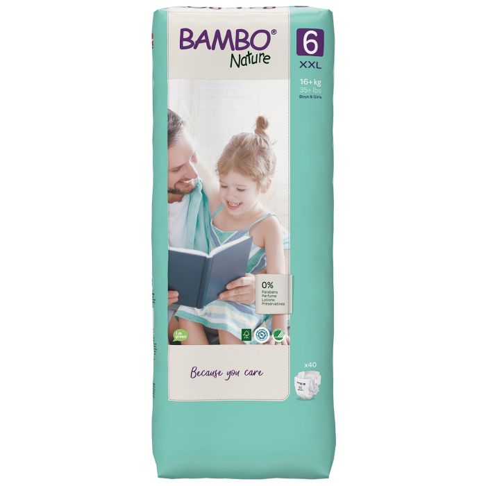 Bambo Nature Nappies XL Plus TB - Size 6 Bambo Nature Nappies XL Plus TB - Size 6