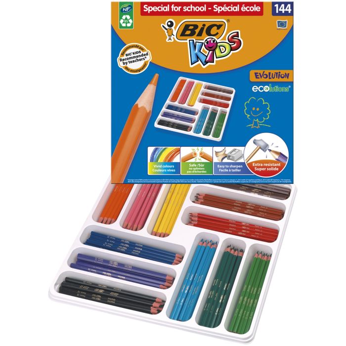 BIC Kids Evo Eco Colour Pencils - Pack of 144 BIC Kids Evo Eco Colour Pencils - Pack of 144