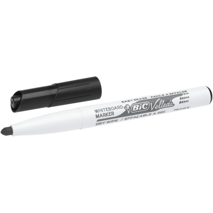BIC Velleda 1741 Dry Wipe Markers Black - Pack of 100 BIC Velleda 1741 Dry Wipe Markers Black - Pack of 100