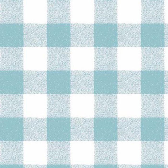 Gingham Table Cloth - Circular - Duck Egg