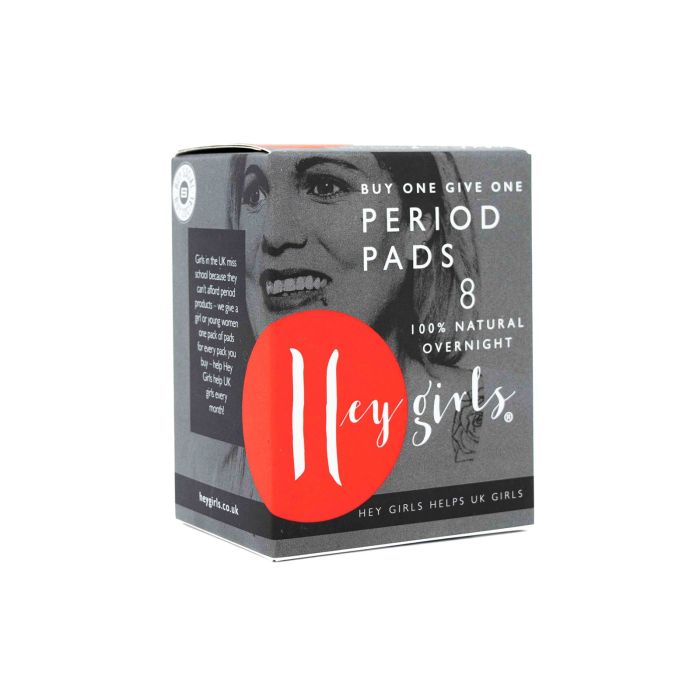 Hey Girls - Overnight Period Pads - Pack of 8 Hey Girls - Overnight Period Pads - Pack of 8