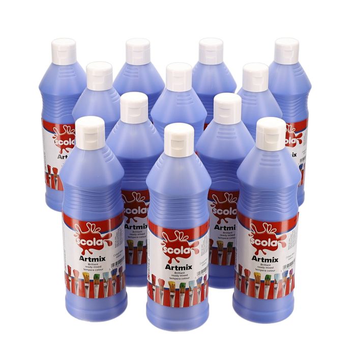 Scola Artmix Ready Mixed Paint - 600ml - Cobalt Blue - Pack of 12