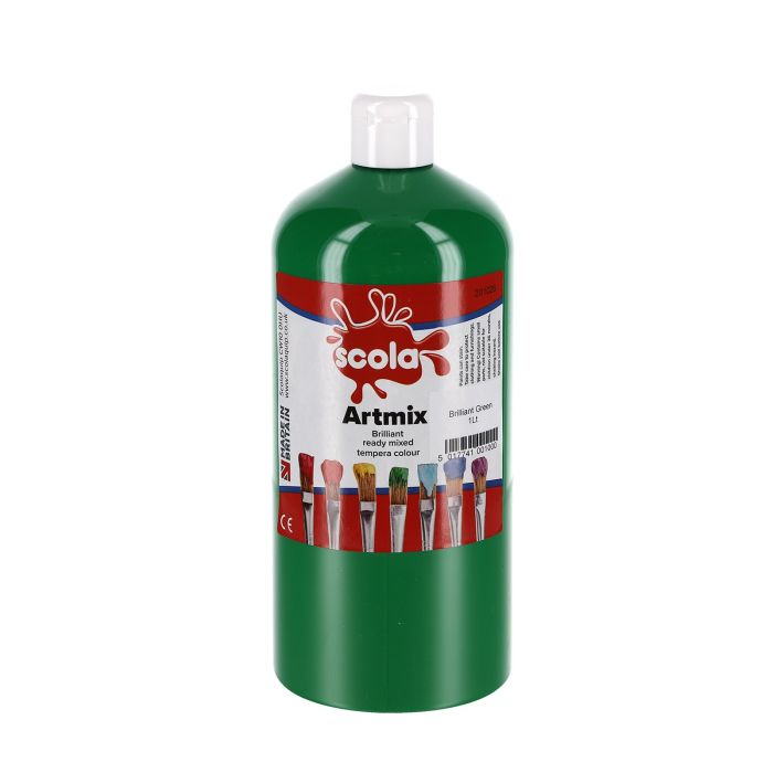 Scola Artmix Ready Mixed Paint - 1 Litre - Green