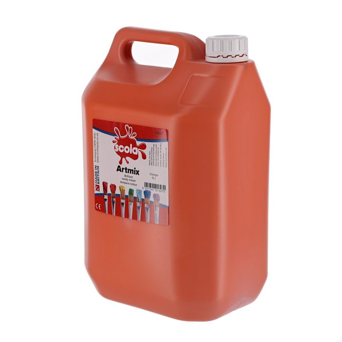 Scola Artmix Ready Mixed Paint - 5 Litre - Orange