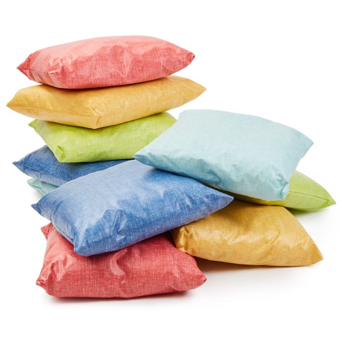 Wipe Clean Medium Texture Brights Cushions - Pack of 10 Wipe Clean Medium Texture Brights Cushions - Pack of 10