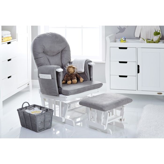 Reclining Glider Chair and Stool Reclining Glider Chair and Stool