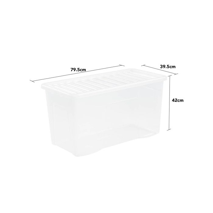 110 Litre Box and Lid - Clear 110 Litre Box and Lid - Clear