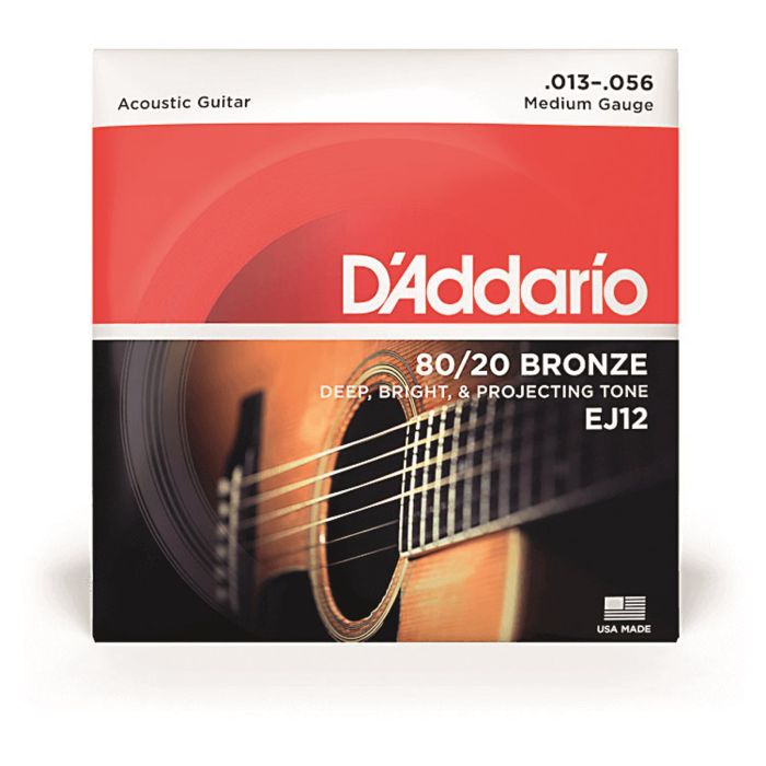 D'Addario 80 -20 Bronze String Set - Medium D'Addario 80 -20 Bronze String Set - Medium