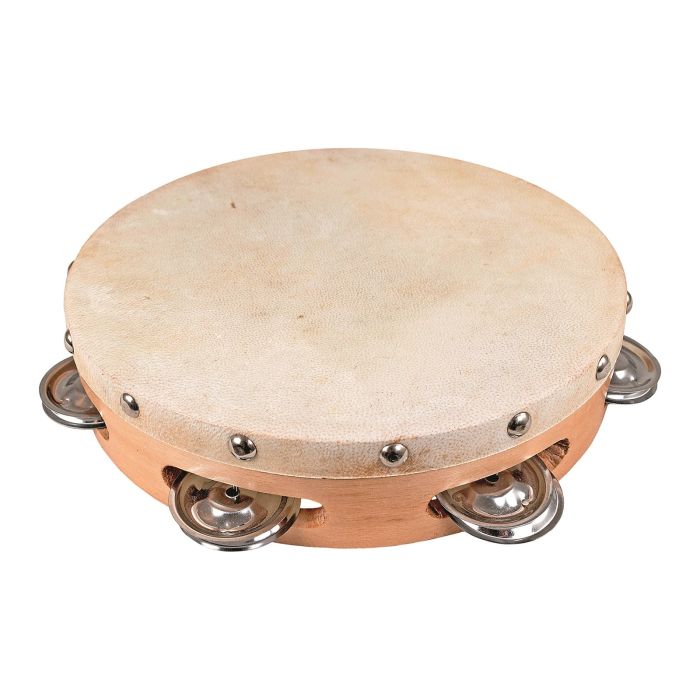 Percussion Plus Wood Shell Tambourine - 8"