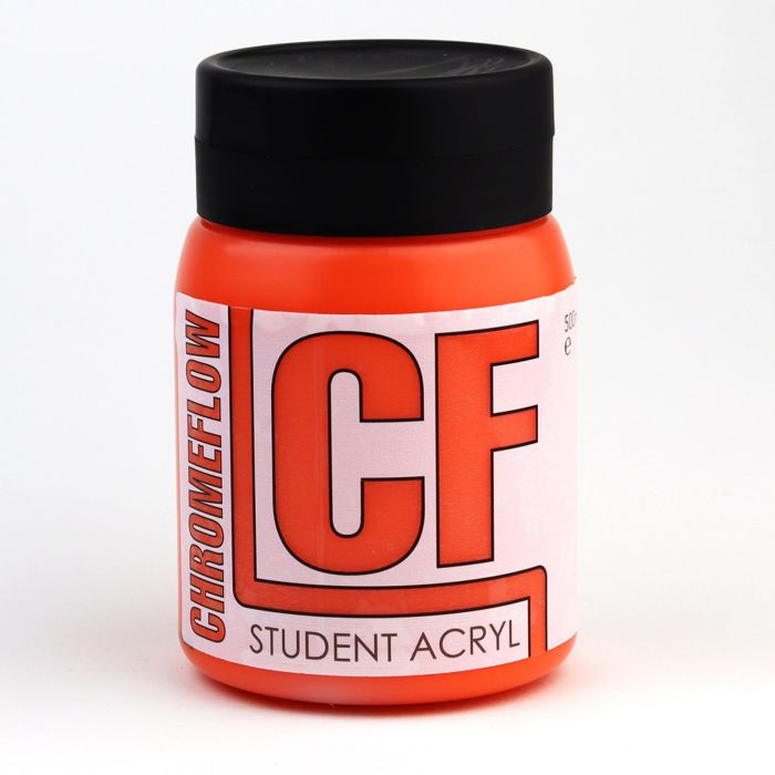 Chromeflow CF Student Acryl Paint - 500ml - Cadmium Orange
