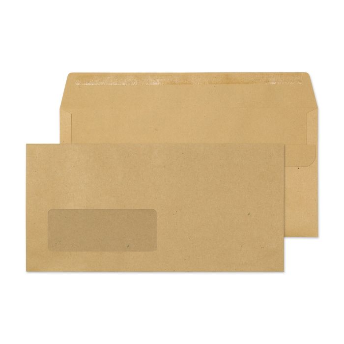 DL Manilla Press Seal Window 80gsm - Pack of 1000