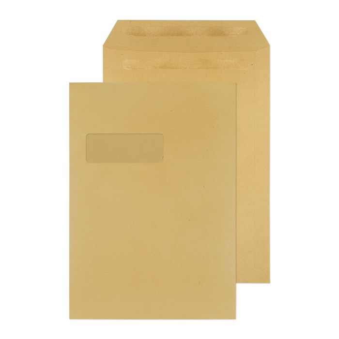 C4 Manilla Press Seal Window 115gsm - Pack of 250