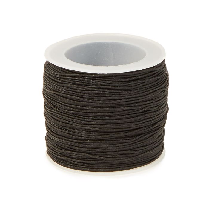 Bead Thonging 1mm x 100m - Black