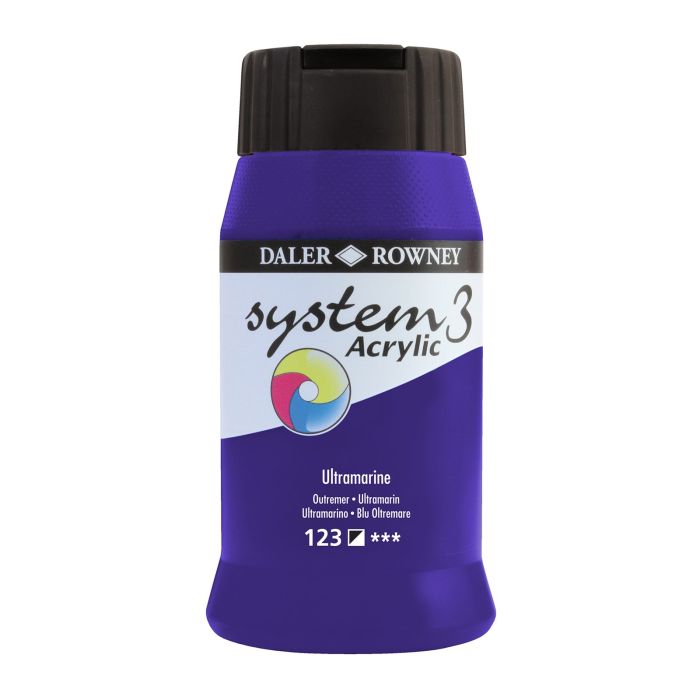 Daler-Rowney System3 Acrylic Paint - 500ml - Ultramarine