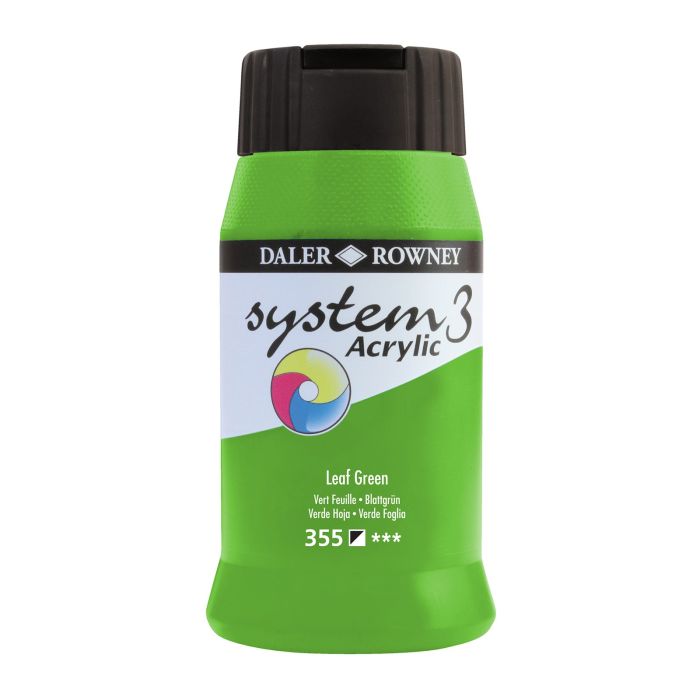 Daler-Rowney System3 Acrylic Paint - 500ml - Leaf Green Daler-Rowney System3 Acrylic Paint - 500ml - Leaf Green