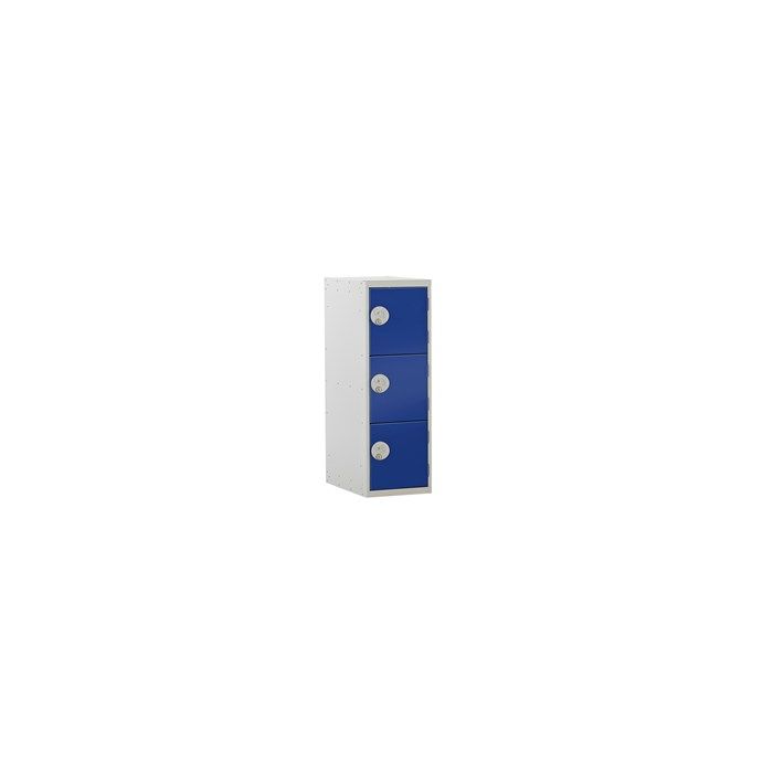 3 Door Locker With Deadlock - Blue