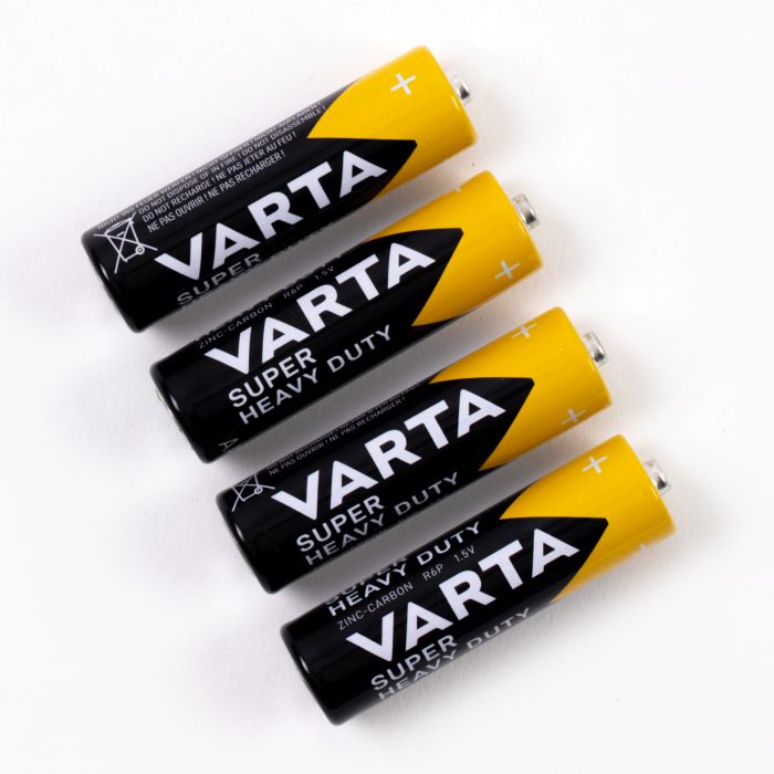 Varta Super Heavy Duty Zinc Chloride AA Battery - Pack of 4
