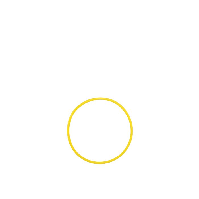 Hula Hoop - 460mm  - Yellow