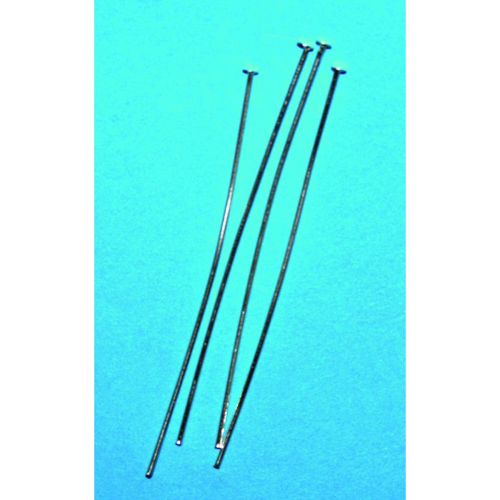 Jewellery Findings Silver Head Pins - Pack of 100