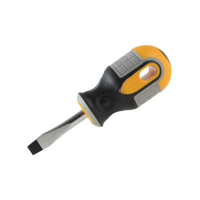 Roughneck Screwdrivers - Slotted Flared Tip - Chubby - 40 x 6mm Roughneck Screwdrivers - Slotted Flared Tip - Chubby - 40 x 6mm