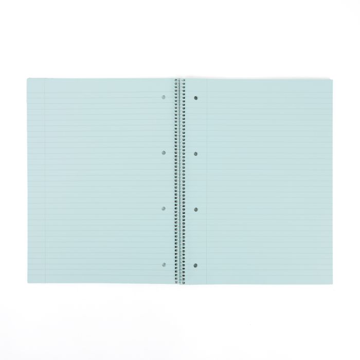 Classmates Tinted Notebook A4 8mm with Margin 4 Hole Punched-Blue-Pk 5