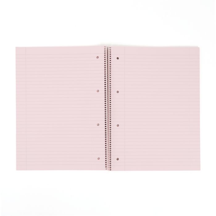 Classmates Tinted Notebook A4 8mm with Margin 4 Hole Punched-Pk 5-Pink