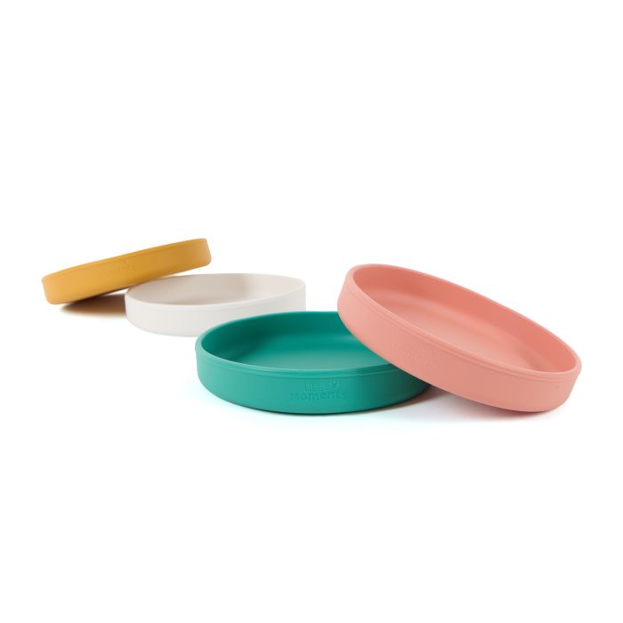 Little Moments Silicone Plates - Pack of 4 Little Moments Silicone Plates - Pack of 4