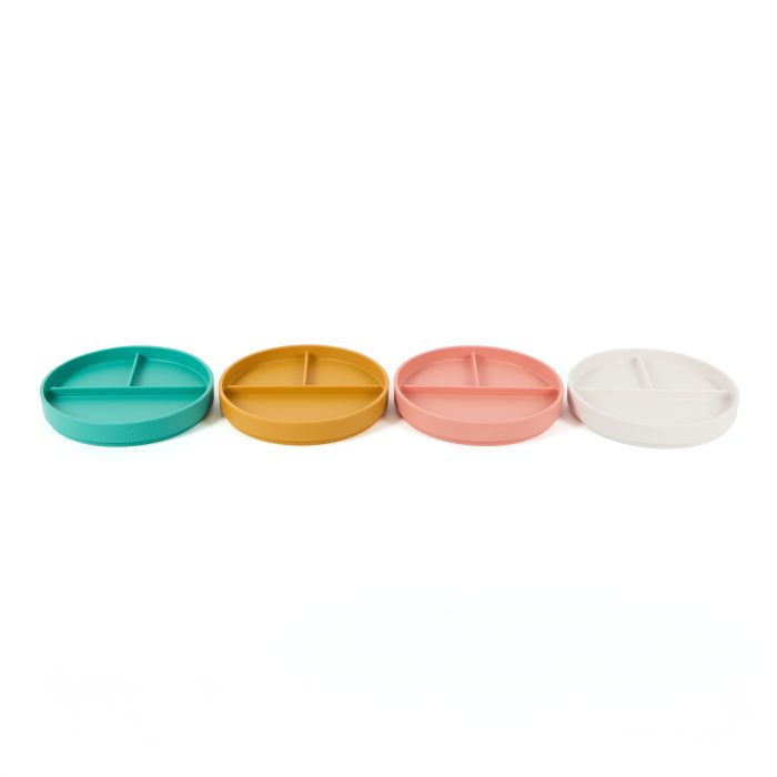 Little Moments Silicone Divided Plate - Pack of 4 Little Moments Silicone Divided Plate - Pack of 4