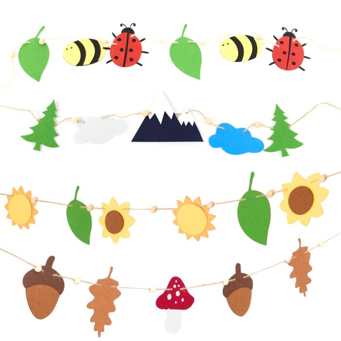 Seasonal Bunting - Pack of 4