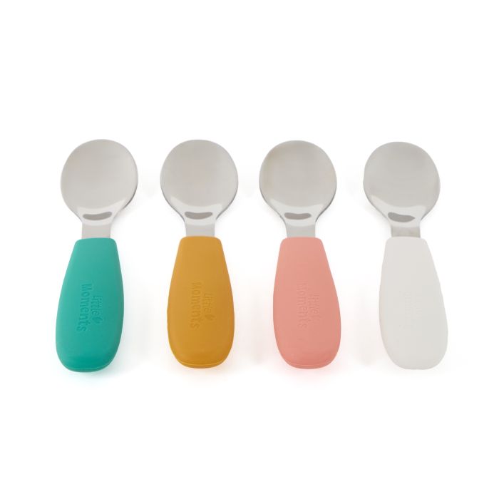 Little Moments Spoon with Silicone Handle - Set of 4 Little Moments Spoon with Silicone Handle - Set of 4