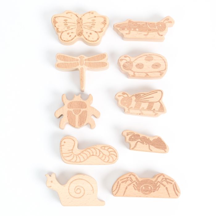 Wooden Insects  - Pack of 10