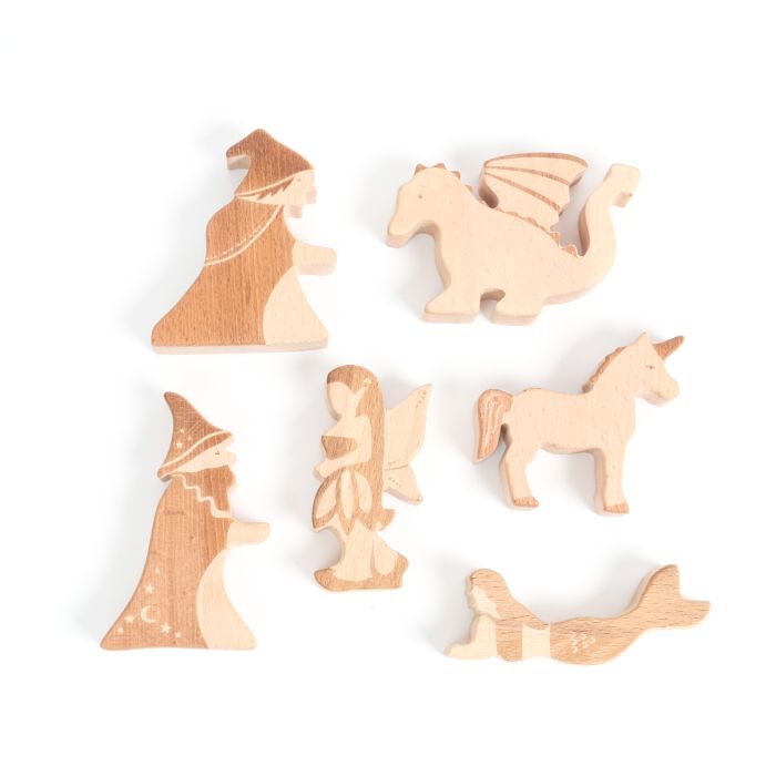 Wooden Mythical Creatures - Pack of 6