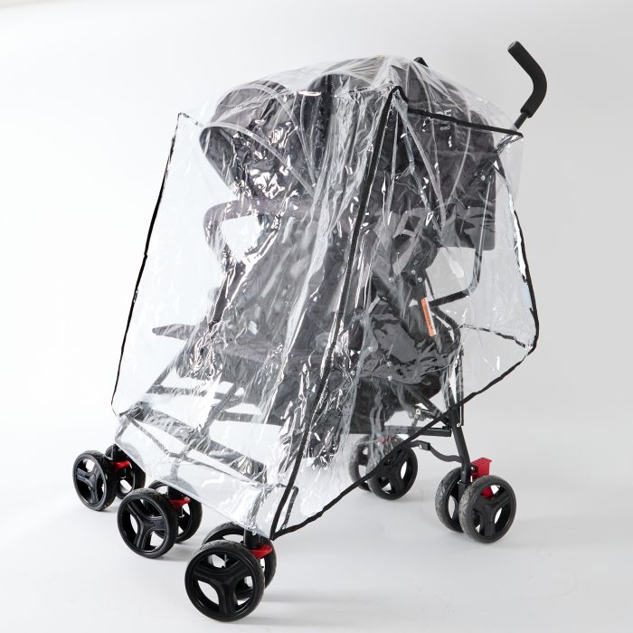 Double Pushchair Rain Cover