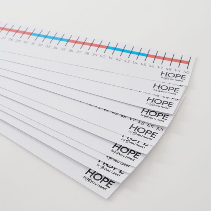 Table Top Number Lines 0-50 Pack of 10