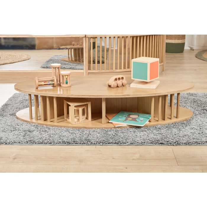 Under 2's Oval Low Level Fluted Table 