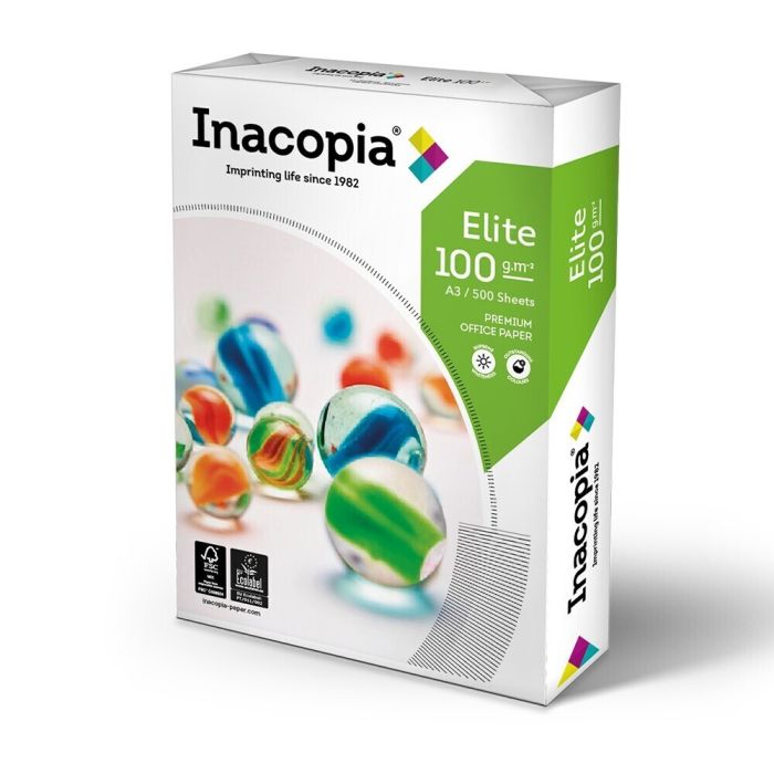 Inacopia Elite Copier Paper A3 100gsm White - Pack of 500 Inacopia Elite Copier Paper A3 100gsm White - Pack of 500