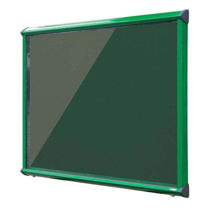 Shield Interior Showcase Green Frame 1050 x 1182mm - Bottle Green