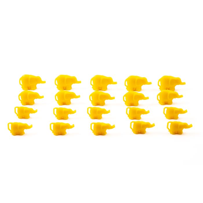 Linking Elephants - Yellow - Pack of 20