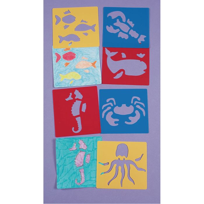 Sealife Stencils - Pack of 6