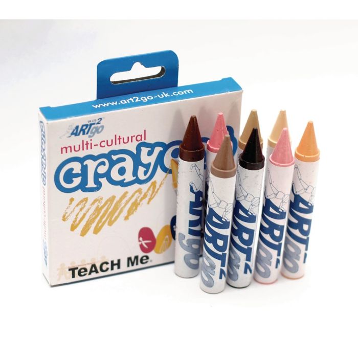 Art2Go Multicultural Crayons - Pack of 8 Art2Go Multicultural Crayons - Pack of 8