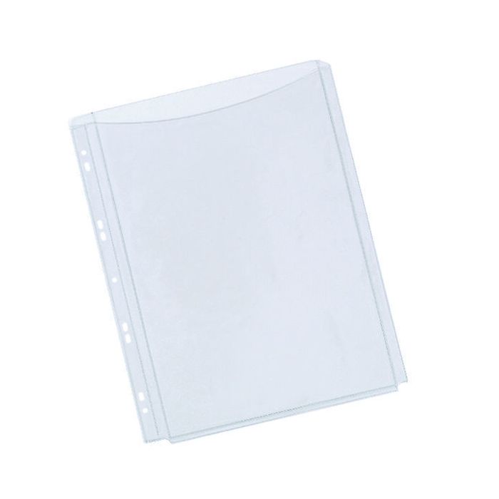 A4 Expanding Plastic Punched Pockets - Pack of 5