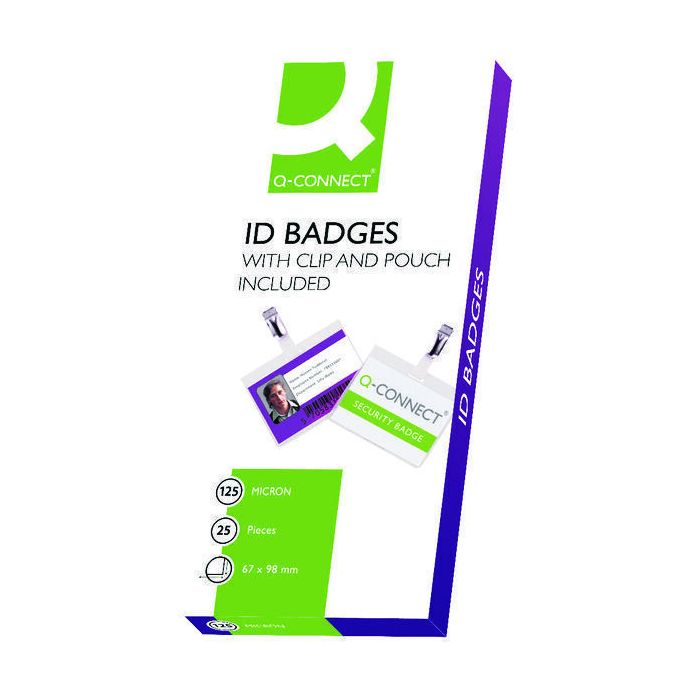 Laminated Badge With Clip - Pack of 25