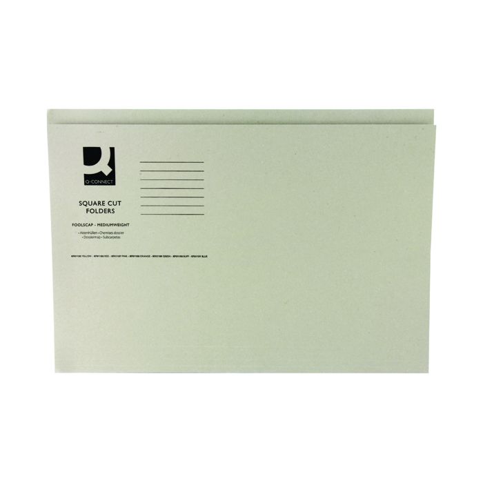 Square Cut Folders Medium Weight - Buff - Pack of 100