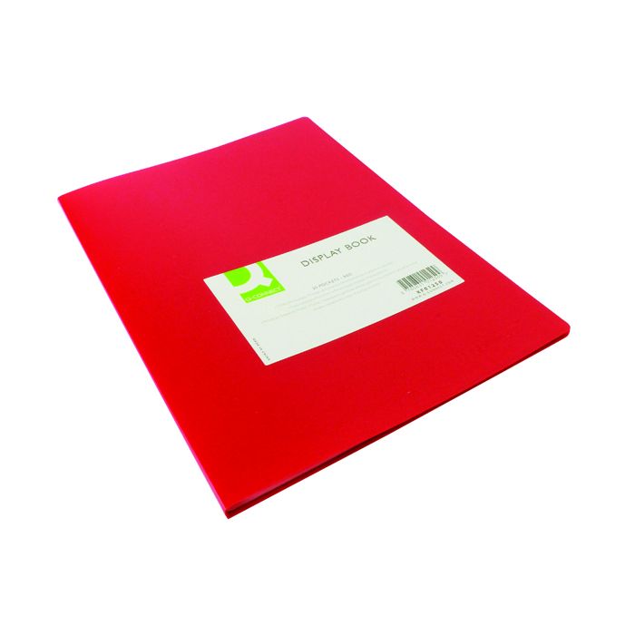 Flexible A4 Display Book 20 Pocket - Red