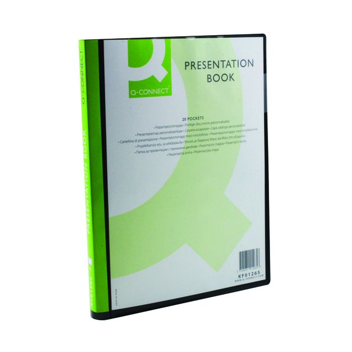 Presentation Display Book 20 Pocket - Black Presentation Display Book 20 Pocket - Black