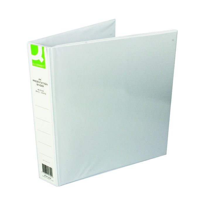 Presentation Ring Binders 40mm - White - Pack of 6